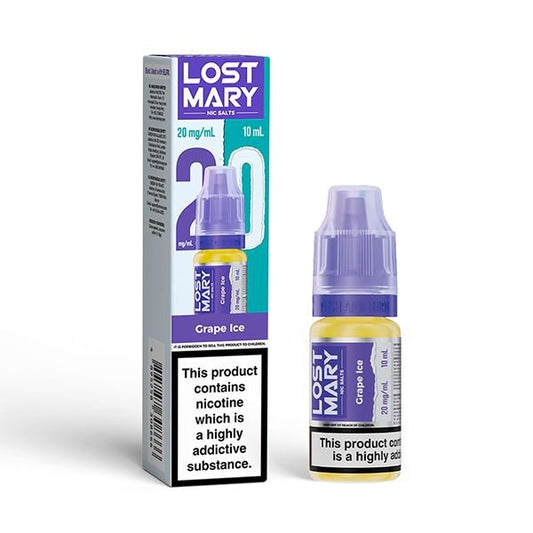Lost Mary Nic Salt Grape Ice 10ml E - Liquid - Vape Town