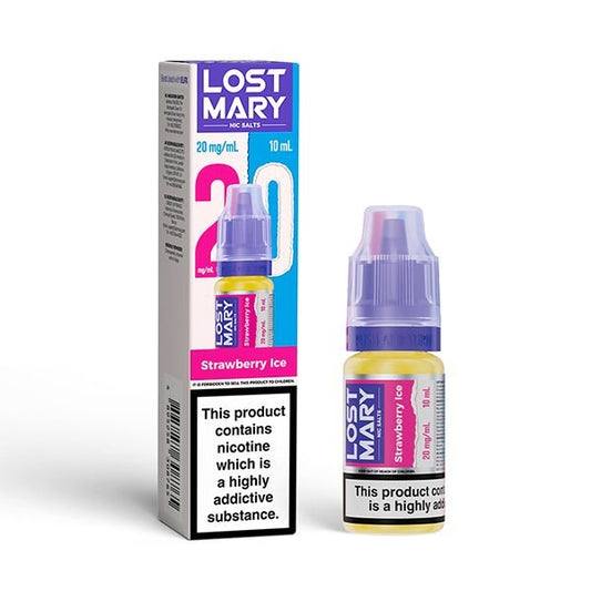 Lost Mary Nic Salt Strawberry Ice 10ml E - Liquid - Vape Town