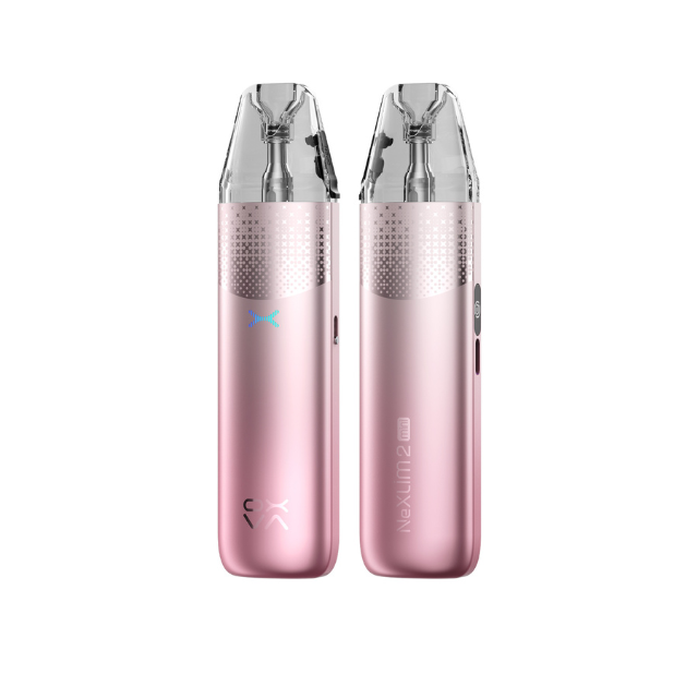 Sakura Pink OXVA NeXlim 2 Mini Pod Vape Kit on a White Background.