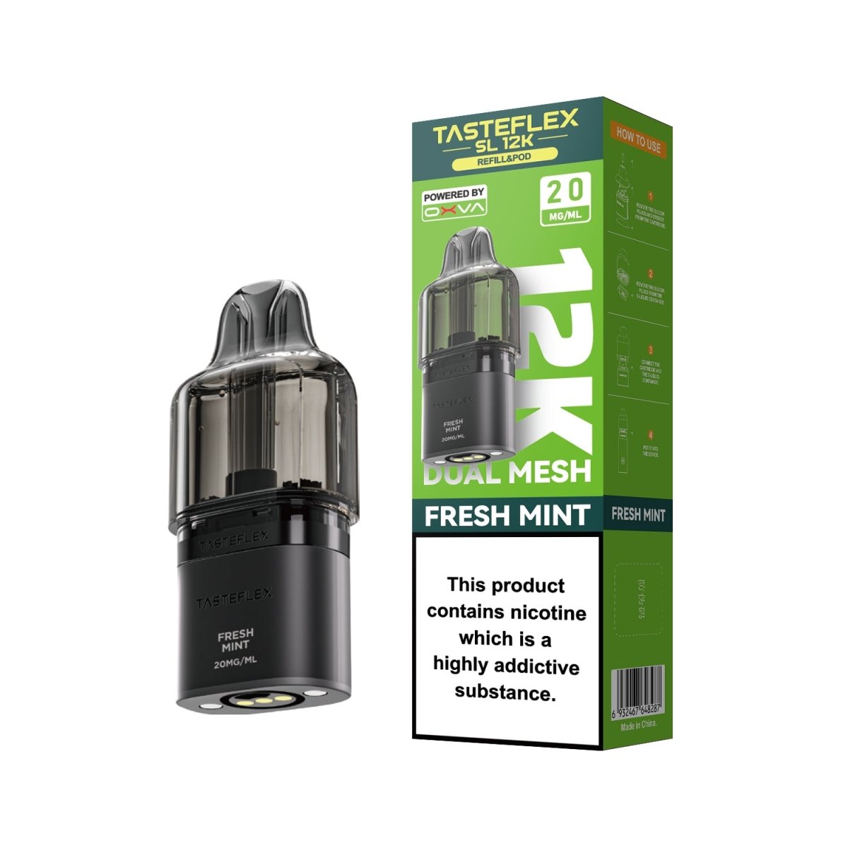 OXVA Tasteflex SL 12K Pre Filled Replacement Pods - Vape Town