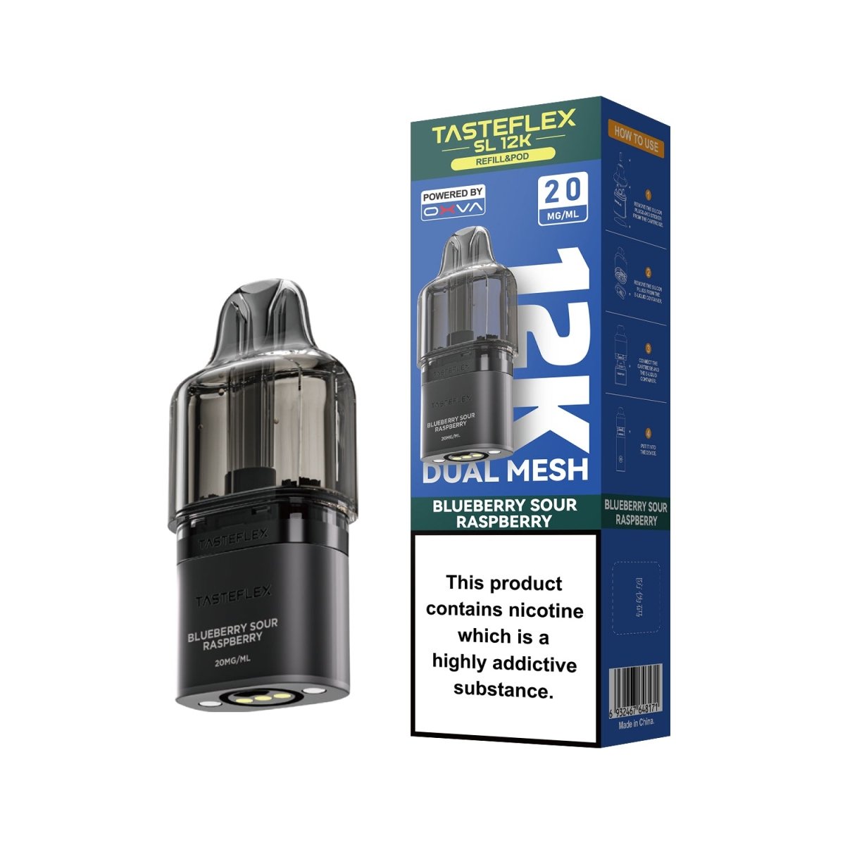 OXVA Tasteflex SL 12K Pre Filled Replacement Pods - Vape Town
