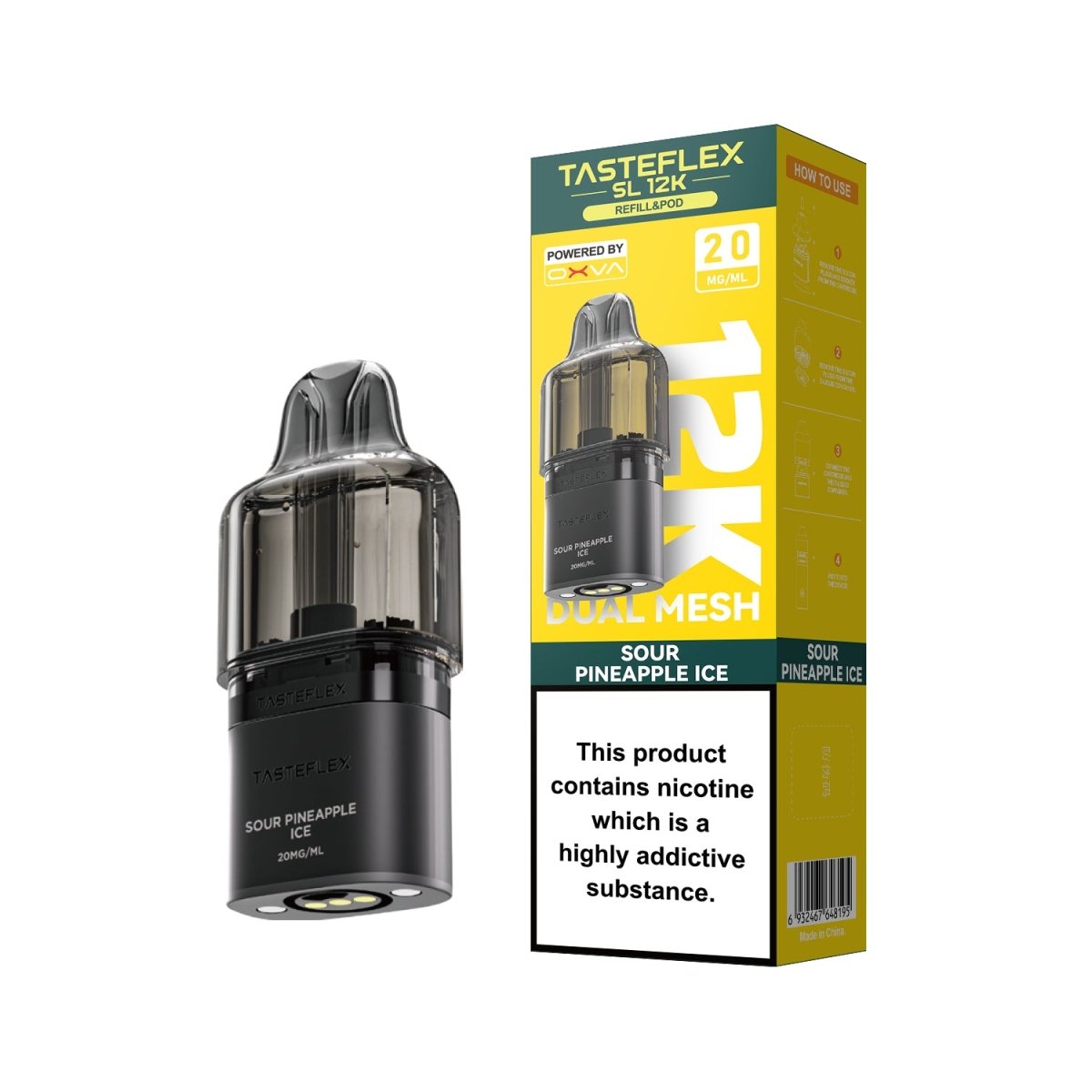 OXVA Tasteflex SL 12K Pre Filled Replacement Pods - Vape Town