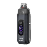 Black Carbon OXVA VPRIME 2 Pod Vape Kit on a White Background.