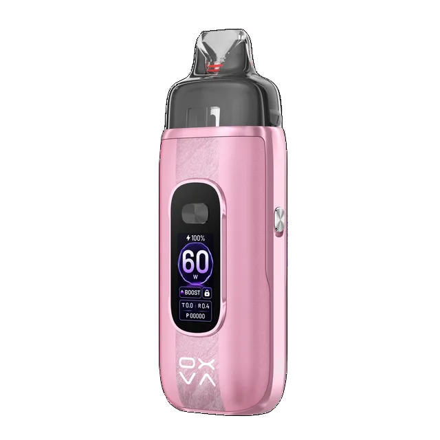 Mirage Pink OXVA VPRIME 2 Pod Vape Kit on a White Background.