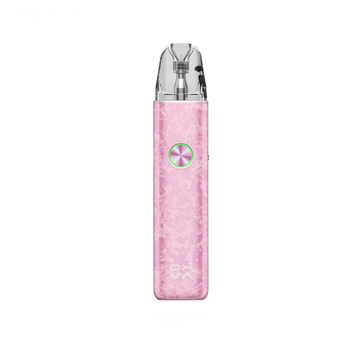 OXVA Xlim 4 Pod Vape Kit in Nacre Pink on a White Background.