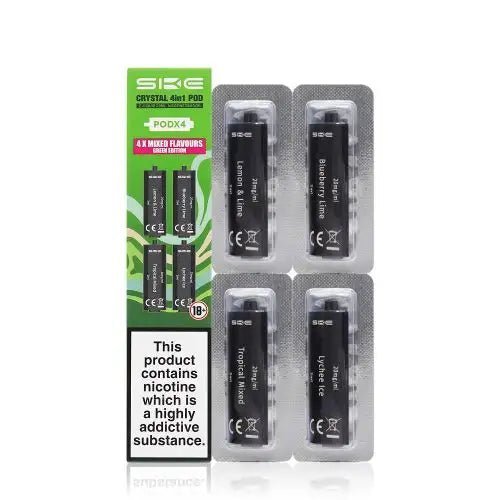 SKE Crystal 4 - in - 1 2400 Replacement Pods - Vape Town