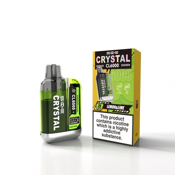SKE Crystal CL6000 Disposable Vape Kit Lemon & Lime available from the online vape shop Vape Town UK