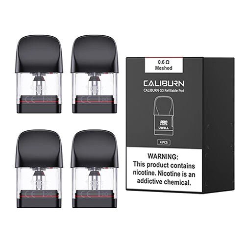 Uwell Caliburn G3 Pods | 4 Pack 0.6 available from the online vape shop Vape Town UK