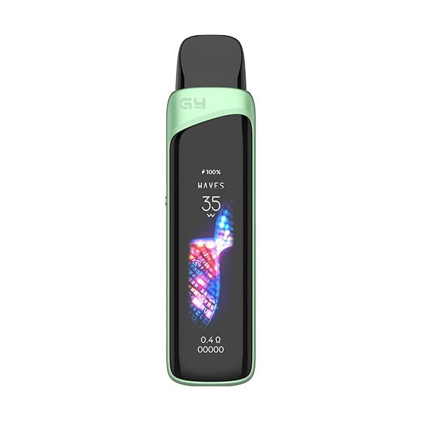 An image of the Uwell Caliburn G4 Pro Vape Pod Kit in the Light Green colour option.