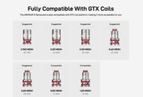Vaporesso Armour G Pod Vape Kit GTX Coils.