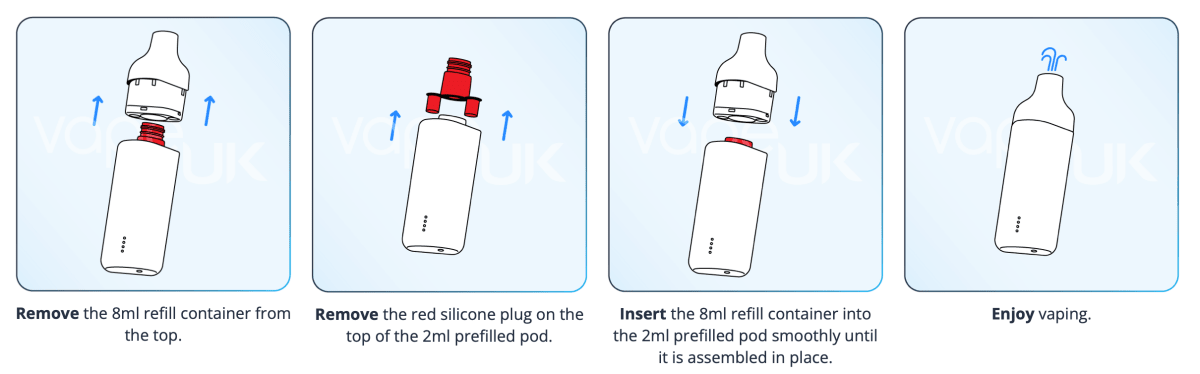 Vaporesso Dojo Blast Pro 30k Prefilled Pod Kit Instructions.