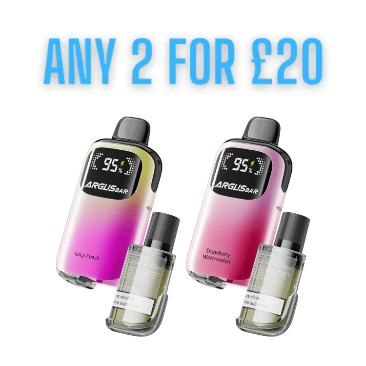 Voopoo Argus Bar Prime BE6000 Disposable Vape Kit Blackcurrant Lemonade available from the online vape shop Vape Town UK