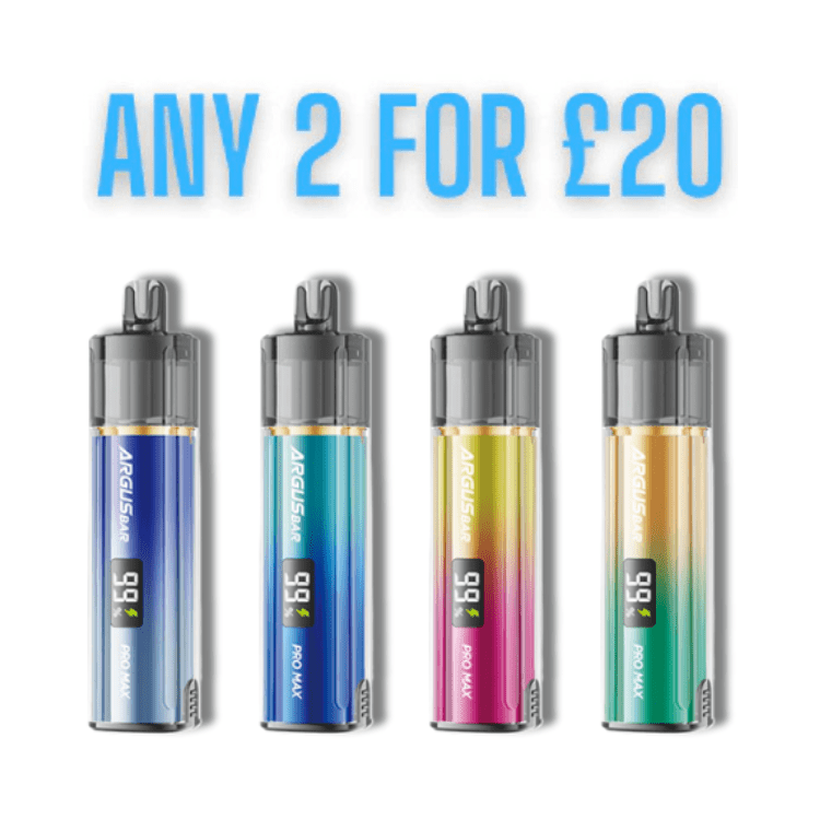 VooPoo Argus Bar Pro Max Disposable Vape Kit Blue Razz Lemonade available from the online vape shop Vape Town UK