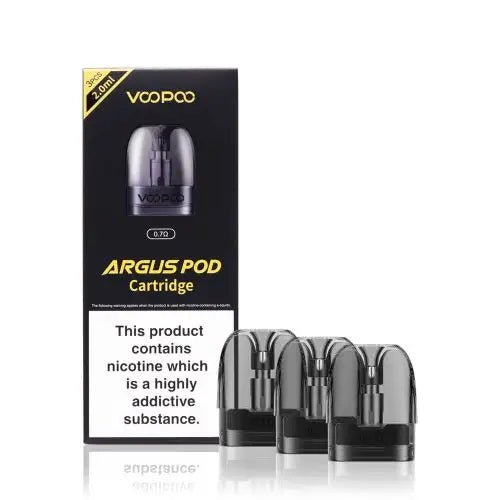 VooPoo Argus Replacement Pods 3 Pack 0.7 Ohm available from the online vape shop Vape Town UK
