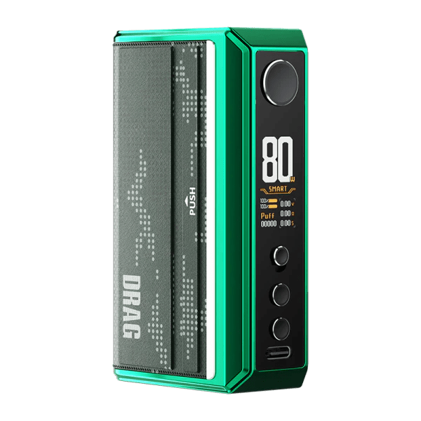 VooPoo Drag 5 Mod Only Green available from the online vape shop Vape Town UK