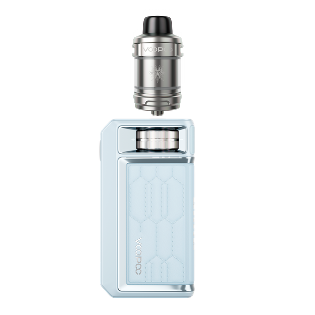 Blue VooPoo Drag 6 Vape Kit on a White Background.