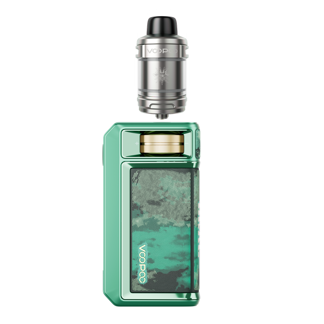 Green VooPoo Drag 6 Vape Kit on a White Background.