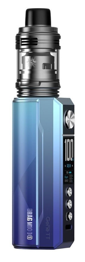 VooPoo Drag M100S 100W Kit Cyan And Blue available from the online vape shop Vape Town UK