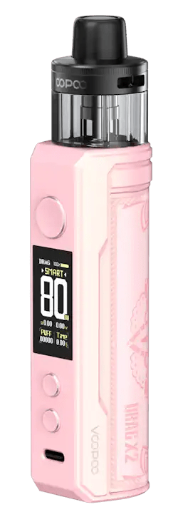 VooPoo Drag X2 Pod Kit Glow Pink available from the online vape shop Vape Town UK