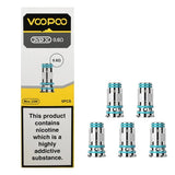 VooPoo PNP X Coils in 0.6ohm Resistance on a White Background.