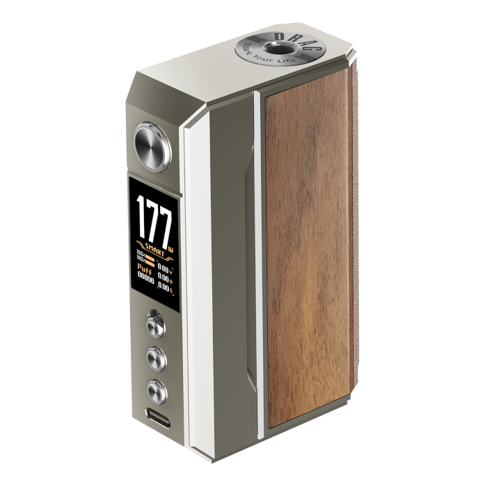 Voopoo Drag 4 Mod Pale Gold And Walnut