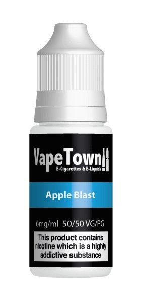 Apple Blast E-Liquid 10ml 0mg available from the online vape shop Vape Town UK