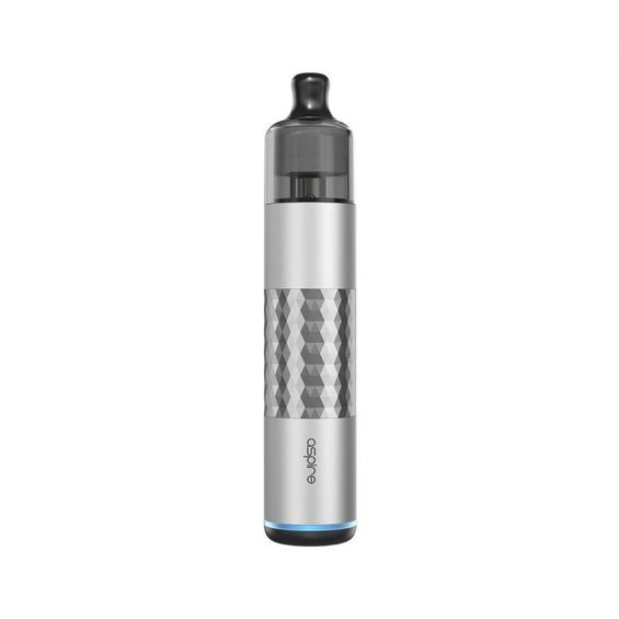 Aspire Flexus Stick Pod Kit Silver Diamond Knurling available from the online vape shop Vape Town UK