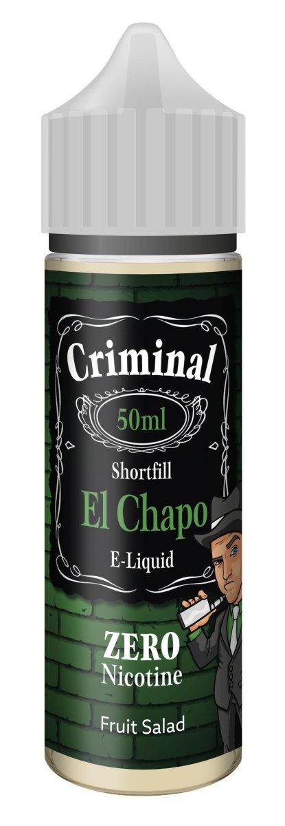 Criminal E - Liquid El Chapo 50ml Shortfill - Vape Town