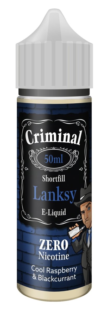 Criminal E - Liquid Lanksy 50ml Shortfill - Vape Town