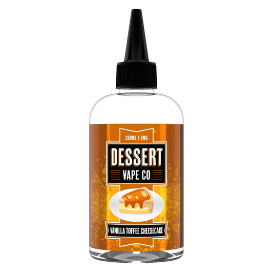 Dessert Vape Co - Vanilla Toffee Cheesecake Shortfill E - Liquid 200ml - Vape Town