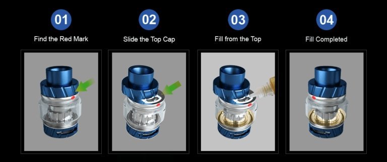 Freemax Fireluke 2 Mesh Tank Black available from the online vape shop Vape Town UK