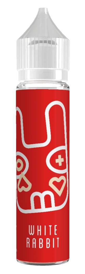 JUJU White Rabbit - Strawberries and Cream 50ml Shortfill - Vape Town